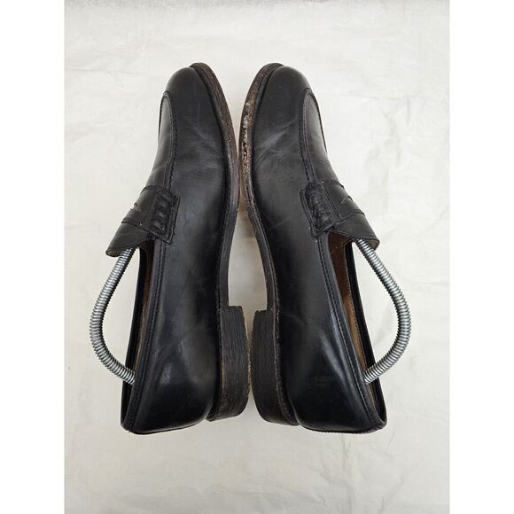 Frye John Addison Mens 9.5 D Black Leather Penny Loafers Dress Shoes Slip On main image 12